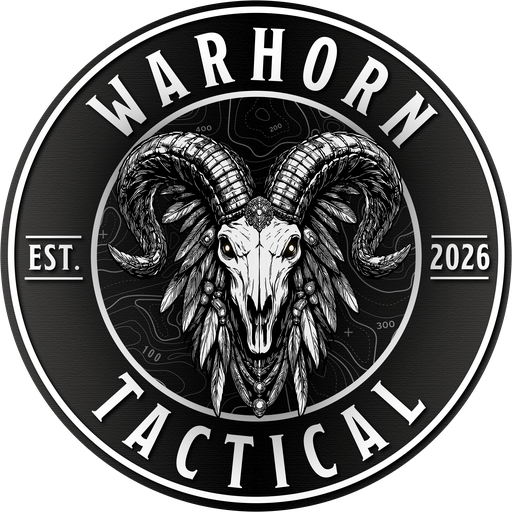 Warhorn Tactical monochrome topographic badge